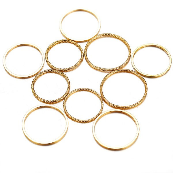 Bulk Jewelry Wholesale Rings goldRetro simple twist Alloy JDC-RS-xy013 Wholesale factory from China YIWU China