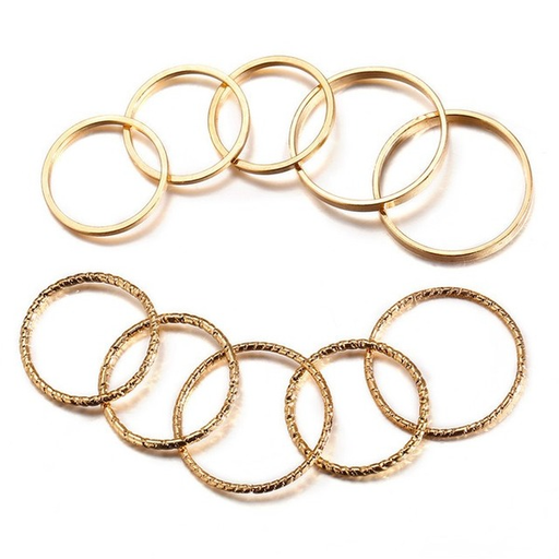 Bulk Jewelry Wholesale Rings goldRetro simple twist Alloy JDC-RS-xy013 Wholesale factory from China YIWU China