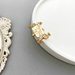 Bulk Jewelry Wholesale Rings goldSmile face twist Alloy JDC-RS-xy009 Wholesale factory from China YIWU China