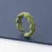 Wholesale Rings Green wave geometric pattern alloy JDC-RS-JL097 Rings JoyasDeChina Green Wholesale Jewelry JoyasDeChina Joyas De China
