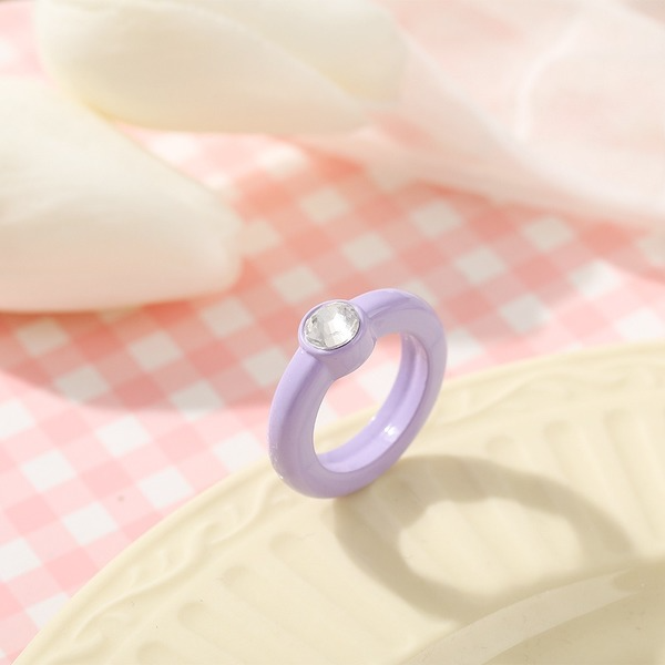 Bulk Jewelry Wholesale Rings Macaron resin JDC-RS-F506 Wholesale factory from China YIWU China