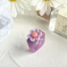 Bulk Jewelry Wholesale Rings Purple flower resin JDC-RS-F543 Wholesale factory from China YIWU China