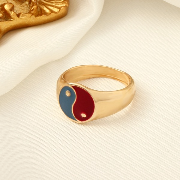 Bulk Jewelry Wholesale Rings Red and blue gossip Alloy JDC-RS-e144 Wholesale factory from China YIWU China