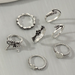 Bulk Jewelry Wholesale Rings Silver geometry Alloy JDC-RS-e142 Wholesale factory from China YIWU China