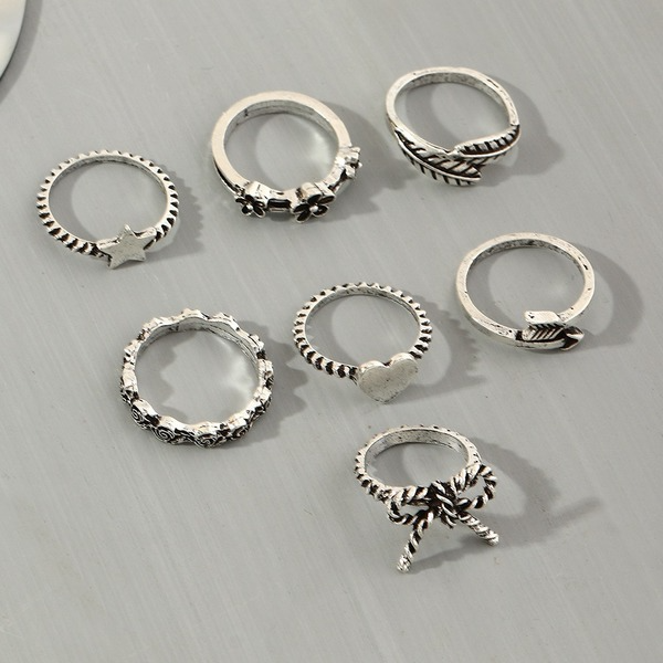 Bulk Jewelry Wholesale Rings Silver geometry Alloy JDC-RS-e142 Wholesale factory from China YIWU China