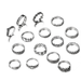 Bulk Jewelry Wholesale Rings Silver geometry Alloy JDC-RS-F514 Wholesale factory from China YIWU China