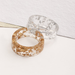 Bulk Jewelry Wholesale Rings Transparent gold foil resin JDC-RS-e135 Wholesale factory from China YIWU China