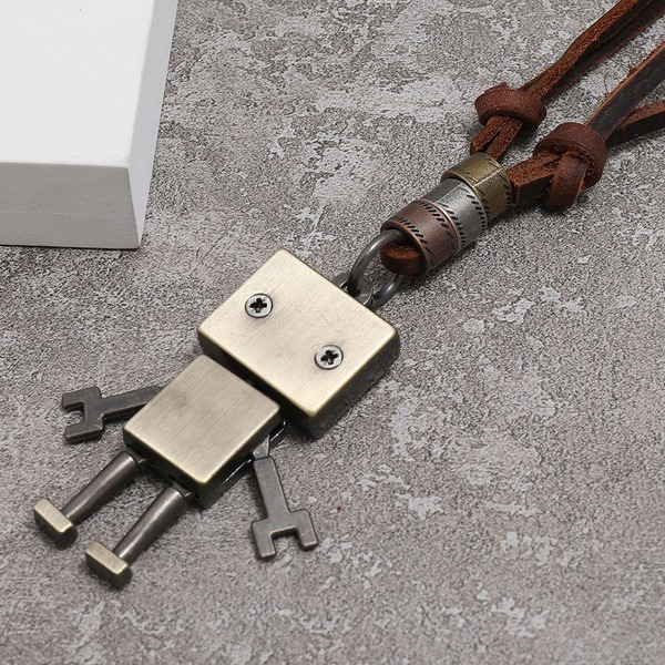 Bulk Jewelry Wholesale robot leather man necklaces JDC-MNE-PK073 Wholesale factory from China YIWU China