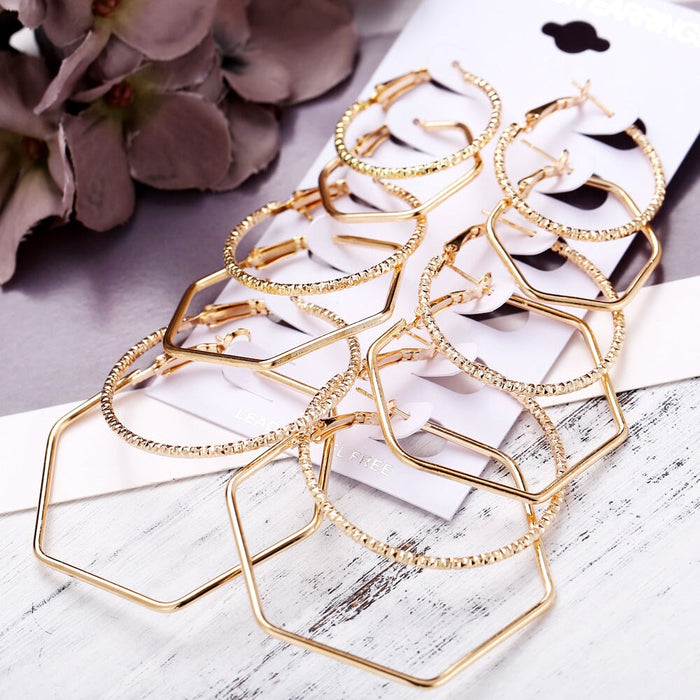 Wholesale rock exaggerated personality earring alloy JDC-ES-F003 Earrings 韩之尚 A03-03-13 Wholesale Jewelry JoyasDeChina Joyas De China