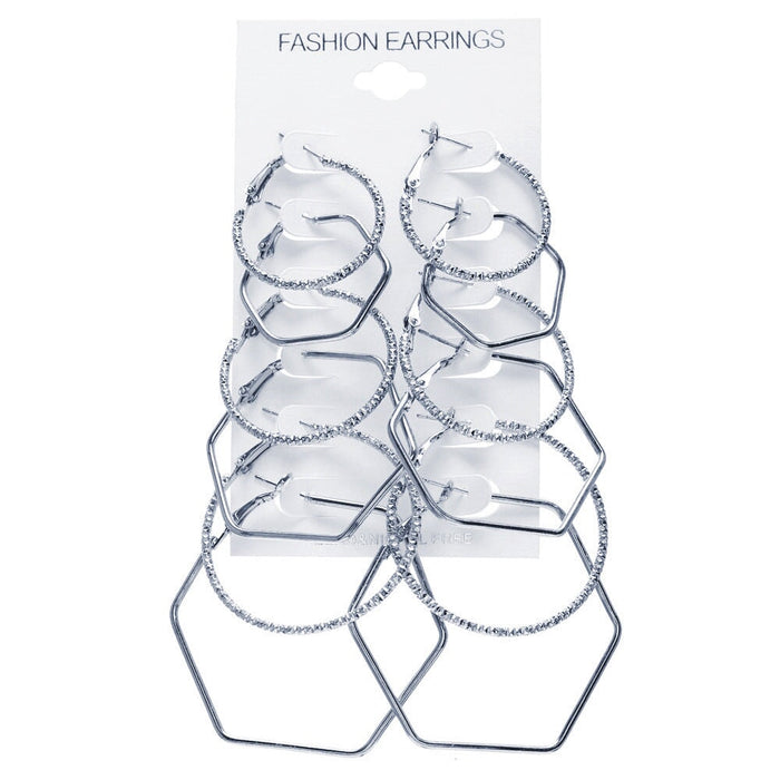 Wholesale rock exaggerated personality earring alloy JDC-ES-F003 Earrings 韩之尚 B10-01-87 Wholesale Jewelry JoyasDeChina Joyas De China