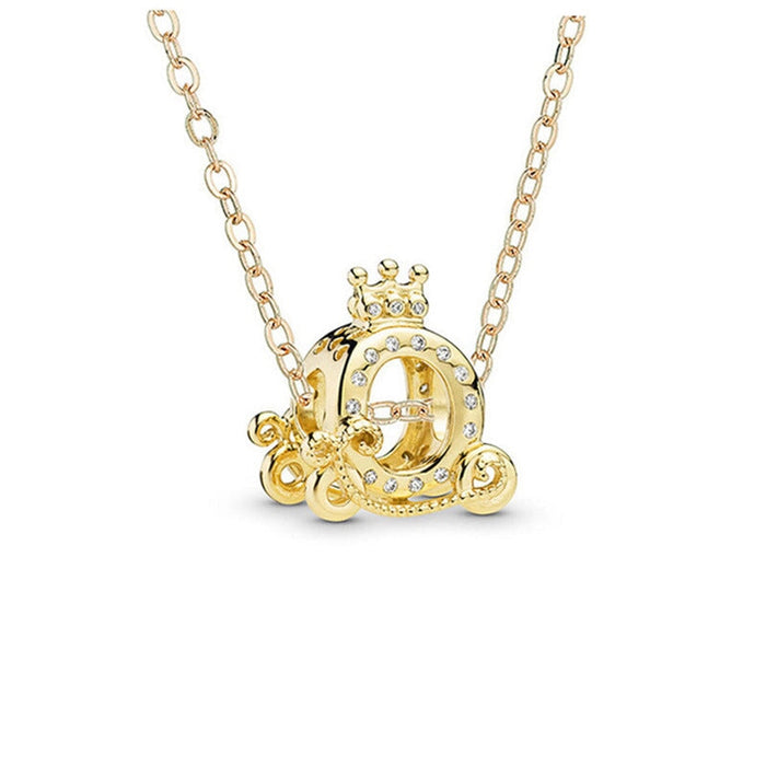 Wholesale rose gold rhinestone necklace JDC-NE-XingL023 Necklaces 星銮 Rose gold Wholesale Jewelry JoyasDeChina Joyas De China