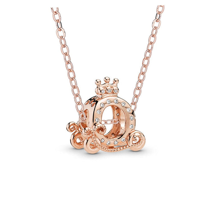 Wholesale rose gold rhinestone necklace JDC-NE-XingL023 Necklaces 星銮 Rose gold Wholesale Jewelry JoyasDeChina Joyas De China