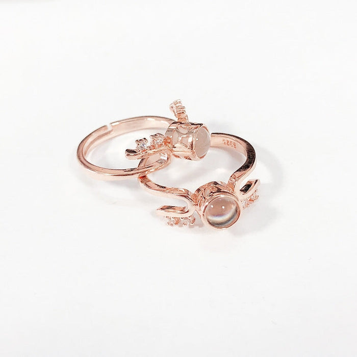 Wholesale rose gold white copper ring JDC-RS-FanQL011 Rings 方绮丽 Wholesale Jewelry JoyasDeChina Joyas De China