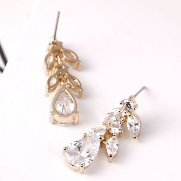Wholesale rose gold Zircon Earrings JDC-ES-Mix014 Earrings 迷茜 Wholesale Jewelry JoyasDeChina Joyas De China