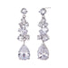 Wholesale rose gold zircon earrings JDC-ES-Mix018 Earrings 迷茜 Silver Wholesale Jewelry JoyasDeChina Joyas De China