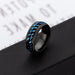 Wholesale rotatable chain stainless steel couple ring JDC-RS-Dingc006 Rings 顶潮 bule 6 Wholesale Jewelry JoyasDeChina Joyas De China