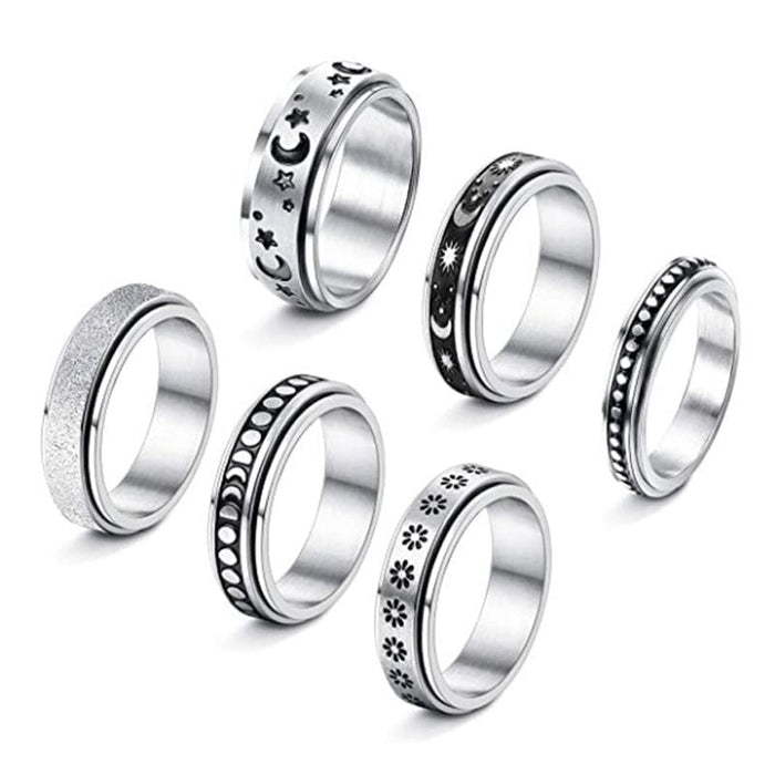 Wholesale rotatable stainless steel ring JDC-RS-Yunhe002 Rings 芸禾 Wholesale Jewelry JoyasDeChina Joyas De China