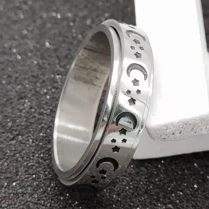 Wholesale rotatable stainless steel ring JDC-RS-Yunhe002 Rings 芸禾 Wholesale Jewelry JoyasDeChina Joyas De China