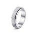 Wholesale rotatable stainless steel ring JDC-RS-Yunhe002 Rings 芸禾 Grind arenaceous No. 6 Wholesale Jewelry JoyasDeChina Joyas De China