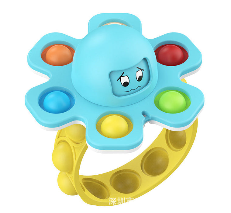 Wholesale rotating face changing Octopus Bracelet decompression toys JDC-FT-HC028 fidgets toy 华创 blue Wholesale Jewelry JoyasDeChina Joyas De China