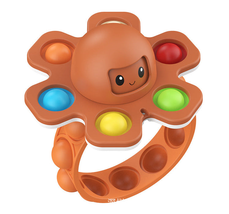 Wholesale rotating face changing Octopus Bracelet decompression toys JDC-FT-HC028 fidgets toy 华创 orange Wholesale Jewelry JoyasDeChina Joyas De China