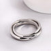 Wholesale rotating stainless steel couple ring JDC-RS-Dingc011 Rings 顶潮 sliver 6 Wholesale Jewelry JoyasDeChina Joyas De China