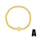Wholesale round bead heart-shaped five-pointed star copper bracelet JDC-BT-AS426 Bracelet JoyasDeChina A Wholesale Jewelry JoyasDeChina Joyas De China