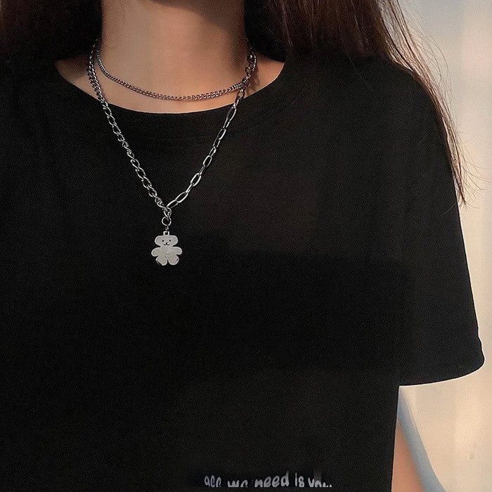 Wholesale round brand letter love alloy necklace JDC-NE-BaoY005 Necklaces 宝钰 8 Wholesale Jewelry JoyasDeChina Joyas De China