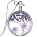 Wholesale Round Fashion Dried Flower Transparent Crystal Necklace JDC-NE-YinH011 Necklaces 颖皓 H039N Wholesale Jewelry JoyasDeChina Joyas De China