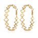Wholesale round hollow alloy earrings JDC-ES-TC194 Earrings JoyasDeChina golden Wholesale Jewelry JoyasDeChina Joyas De China