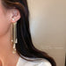 Wholesale round pearl gold earrings JDC-ES-BY-060 Earrings 宝钰 Wholesale Jewelry JoyasDeChina Joyas De China