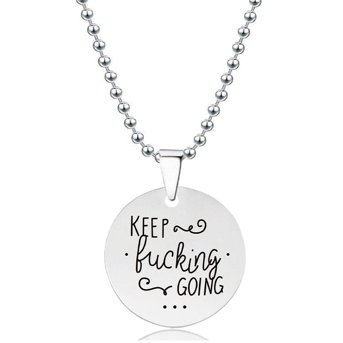 Wholesale Round Stainless Steel Christmas Gift Necklace JDC-NE-GangGu004 Necklaces 钢古 Y00003 Wholesale Jewelry JoyasDeChina Joyas De China