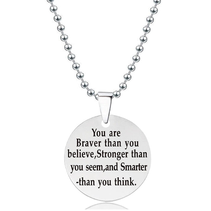 Wholesale Round Stainless Steel Christmas Gift Necklace JDC-NE-GangGu004 Necklaces 钢古 Y00005 Wholesale Jewelry JoyasDeChina Joyas De China