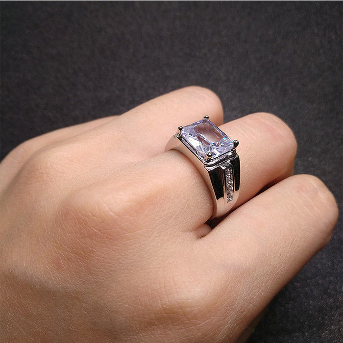 Wholesale Royal sapphire ring JDC-RS-XH006 Rings JoyasDeChina white Adjustable opening Wholesale Jewelry JoyasDeChina Joyas De China