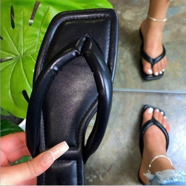 Bulk Jewelry Wholesale rubber artificial PU slippers JDC-SP-GQ069 Wholesale factory from China YIWU China
