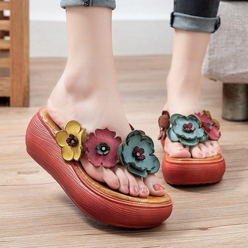 Bulk Jewelry Wholesale rubber flower slippers JDC-SP-GQ083 Wholesale factory from China YIWU China