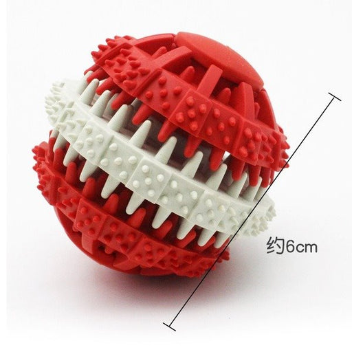 Wholesale rubber gear molar ball pet toy pack of 2 JDC-PT-WQ001 Pet Toy 万奇 red MINIMUM 2 Wholesale Jewelry JoyasDeChina Joyas De China