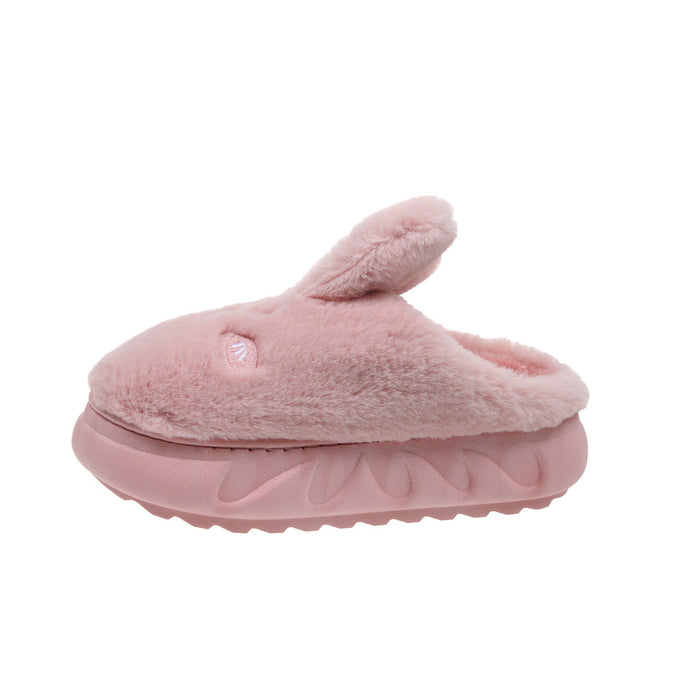 Wholesale rubber sole rabbit plush slippers JDC-SD-GSLO015 Slippers JoyasDeChina pink 35 Wholesale Jewelry JoyasDeChina Joyas De China