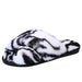 Wholesale rubber sole striped plush slippers JDC-SD-GSLO016 Slippers JoyasDeChina white 36 Wholesale Jewelry JoyasDeChina Joyas De China