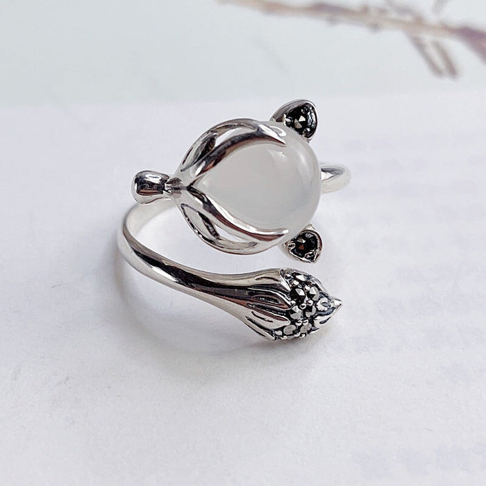 Wholesale Ruby Fox Adjustable Vintage Ring JDC-RS-NS004 Rings 尼森 Wholesale Jewelry JoyasDeChina Joyas De China