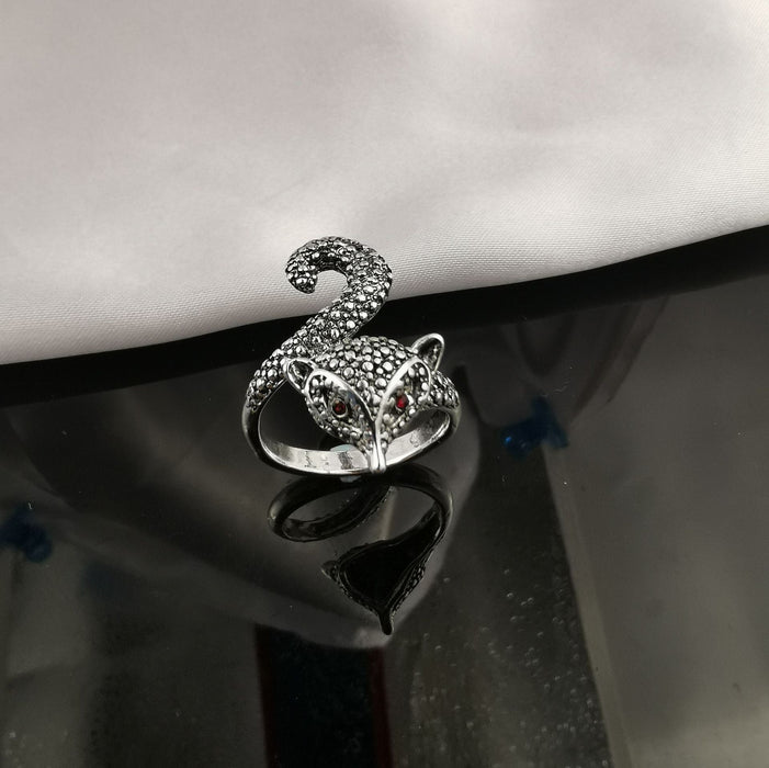 Wholesale Ruby Fox Adjustable Vintage Ring JDC-RS-NS004 Rings 尼森 3 / Wholesale Jewelry JoyasDeChina Joyas De China
