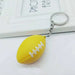 Wholesale Rugby resin Keychains JDC-KC-YY118 Keychains JoyasDeChina yellow Wholesale Jewelry JoyasDeChina Joyas De China