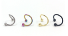 Wholesale S-type color Earrings JDC-ES-LX003 Piercings JoyasDeChina Wholesale Jewelry JoyasDeChina Joyas De China
