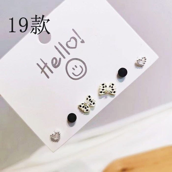 Wholesale s925 silver needle alloy bow earrings JDC-ES-JX012 Earrings 锦希 Wholesale Jewelry JoyasDeChina Joyas De China