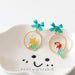 Wholesale S925 Silver Needle Alloy Enamel Paint Bow Earrings MOQ≥2 JDC-ES-YKT001 Earrings 艺凯特 Wholesale Jewelry JoyasDeChina Joyas De China