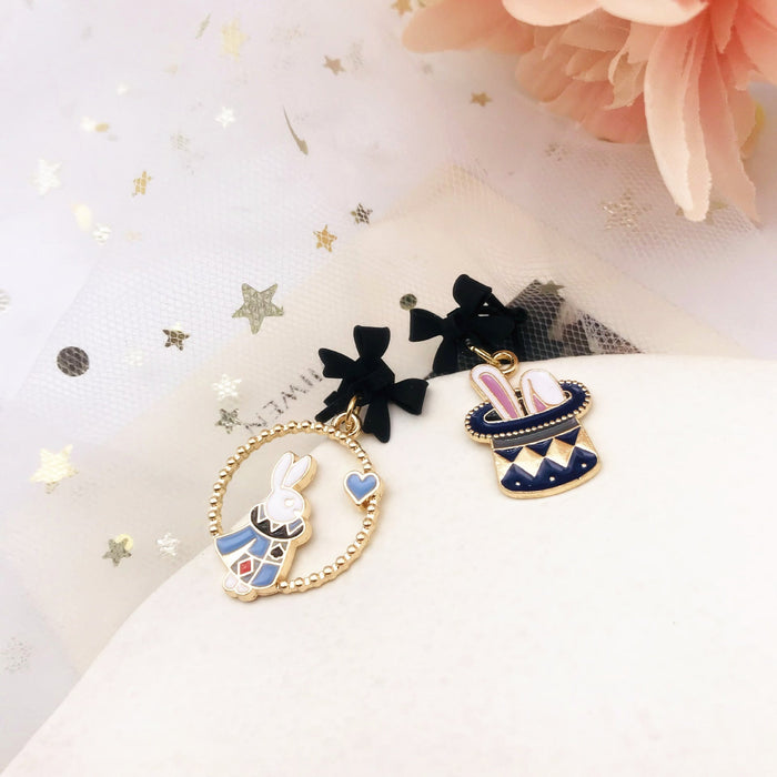 Wholesale S925 Silver Needle Alloy Enamel Paint Bow Earrings MOQ≥2 JDC-ES-YKT001 Earrings 艺凯特 als ear clip Wholesale Jewelry JoyasDeChina Joyas De China