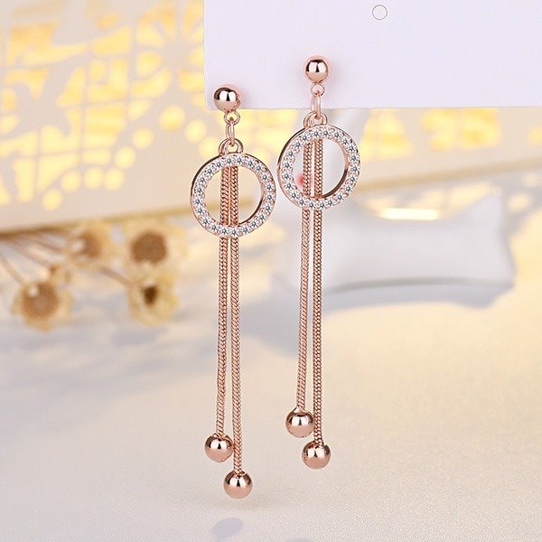 Wholesale S925 Silver Needle Copper Zircon Round Earrings JDC-ES-QLX025 Earrings 巧兰轩 Wholesale Jewelry JoyasDeChina Joyas De China