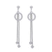 Wholesale S925 Silver Needle Copper Zircon Round Earrings JDC-ES-QLX025 Earrings 巧兰轩 white Wholesale Jewelry JoyasDeChina Joyas De China