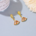 Wholesale S925 silver needle ginkgo leaf hollow pearl earrings JDC-ES-D569 Earrings JoyasDeChina Wholesale Jewelry JoyasDeChina Joyas De China