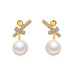 Wholesale S925 silver needle studded pearl earrings JDC-ES-D578 Earrings JoyasDeChina 01KCgold Wholesale Jewelry JoyasDeChina Joyas De China